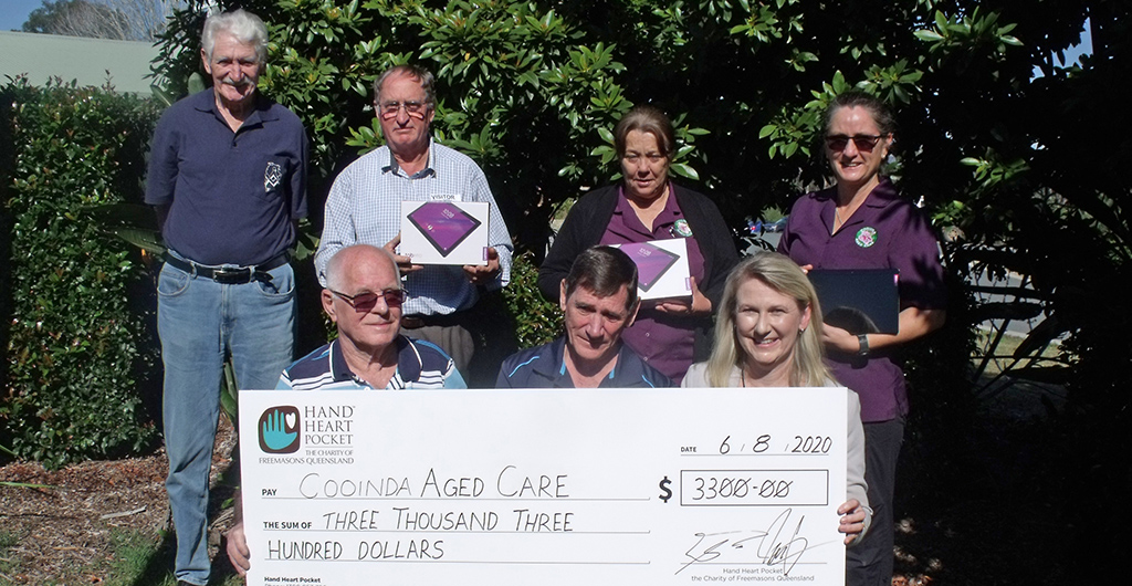 Gympie Masons Champion Covid 19 Grants For Two Local Charities